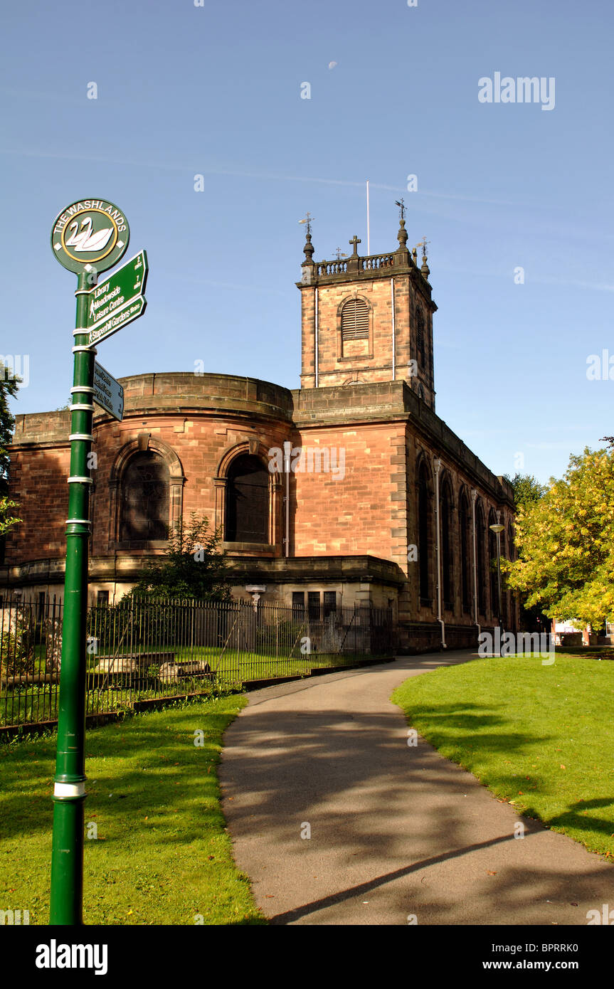 St. Modwen`s Church, Burton on Trent, Staffordshire, England, UK Stock Photo
